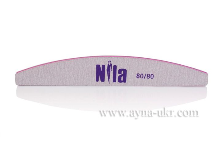 Пилочка для ногтей NILA Half, 80/80